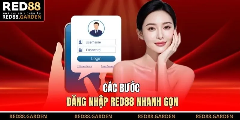 Các bước đăng nhập Red88 nhanh gọn